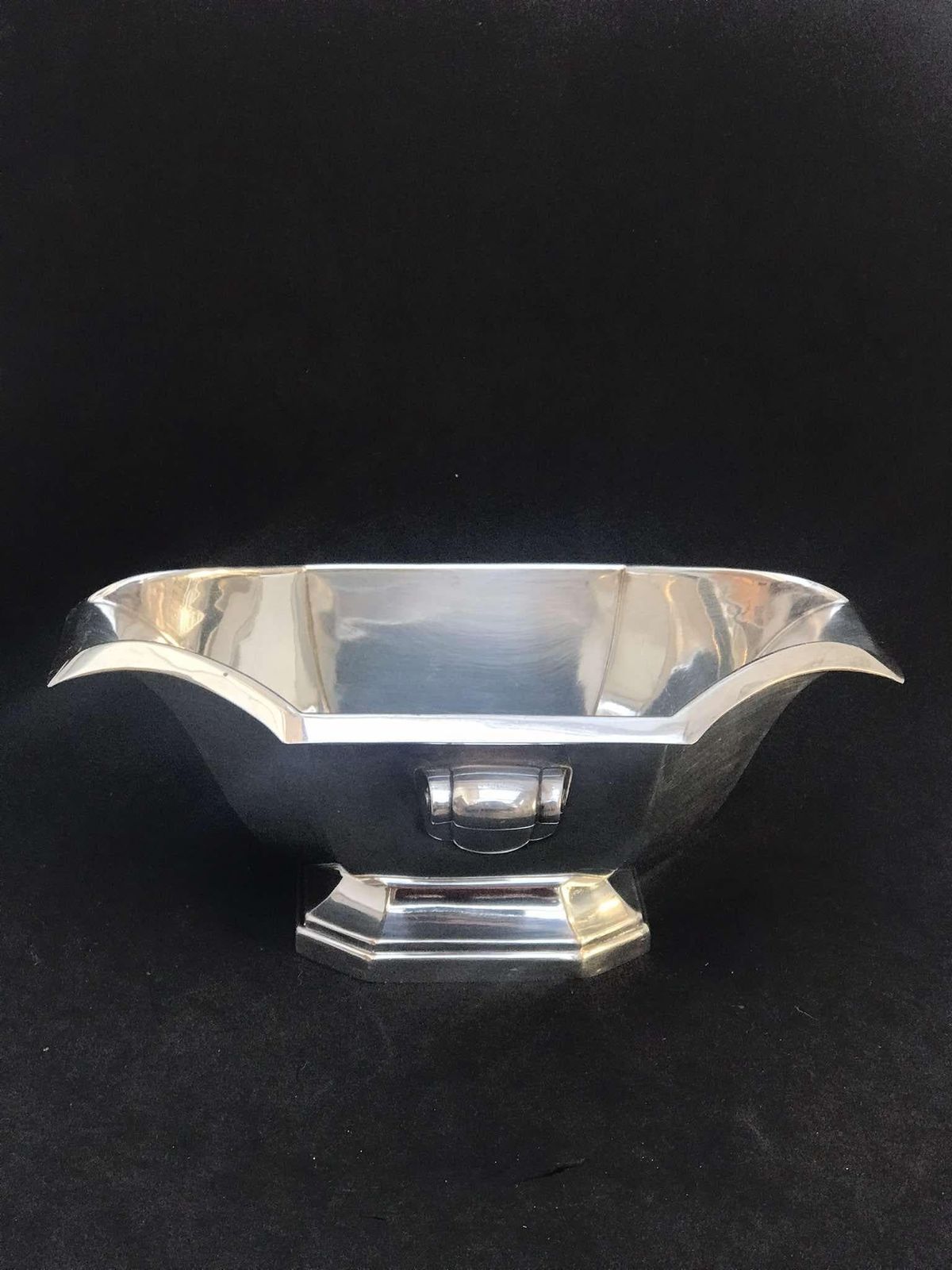 Gravy Boat Silver Plated Sauce Boat French Art Deco Wedding Gift For Her Christmas Table Elegant Tableware Vintage Hotel Silver Gift photo 196.0