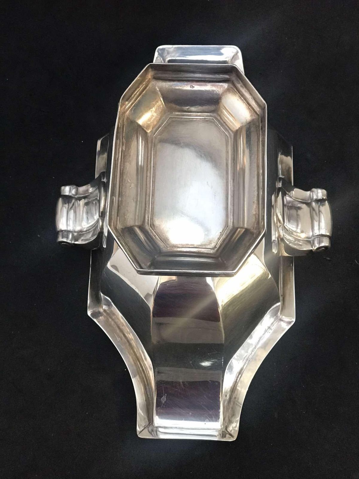 Gravy Boat Silver Plated Sauce Boat French Art Deco Wedding Gift For Her Christmas Table Elegant Tableware Vintage Hotel Silver Gift photo vintage