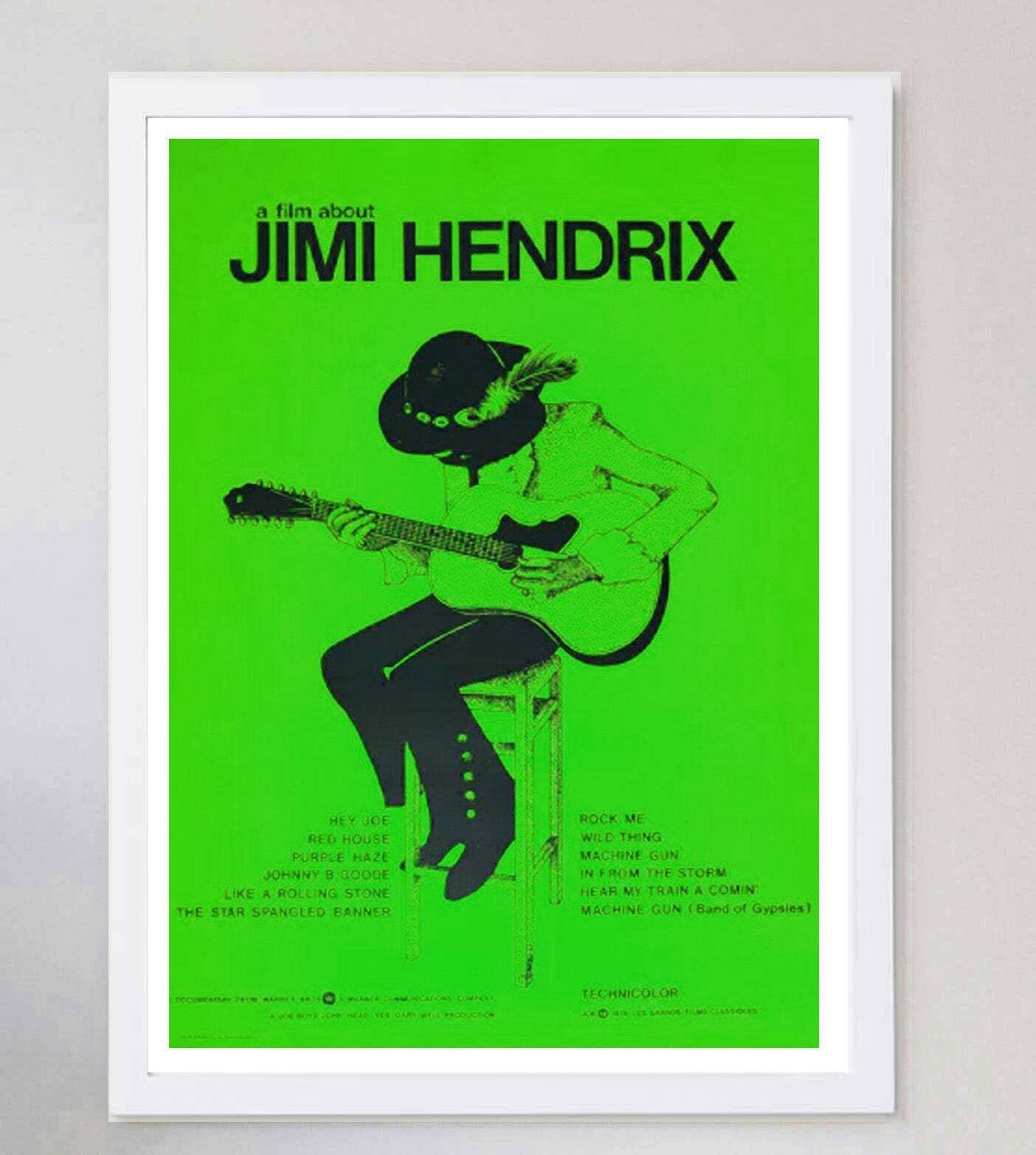 Jimi Hendrix (A Film About) Original Vintage Poster photo for sale