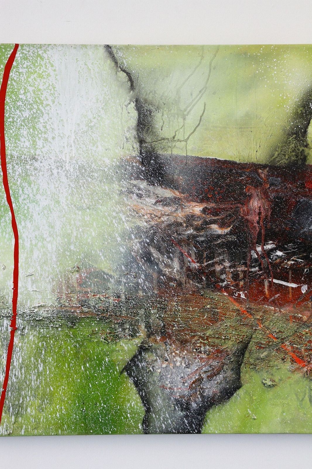 Abstract Two Part Painting "The Alli Gate", Acrylic On Canvas By Ms, At 2021 photo 7900.0