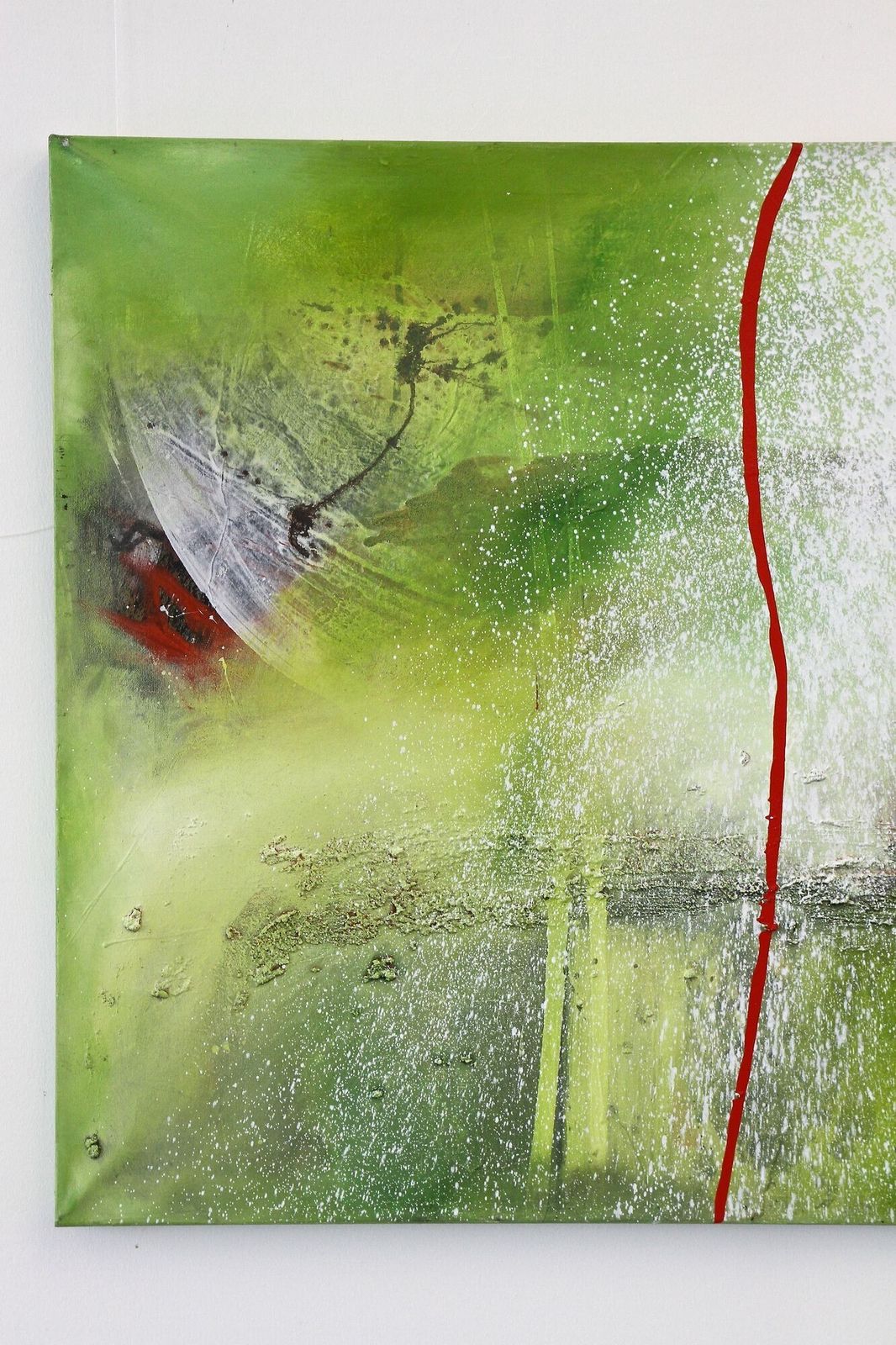 Abstract Two Part Painting "The Alli Gate", Acrylic On Canvas By Ms, At 2021 photo vinterior
