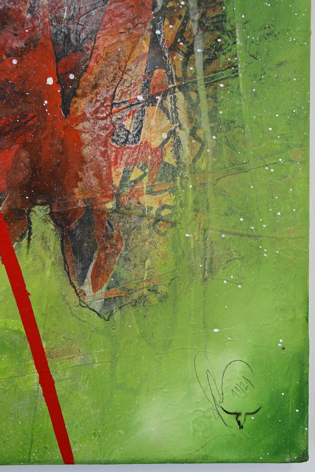photo furniture Abstract Two Part Painting "The Alli Gate", Acrylic On Canvas By Ms, At 2021