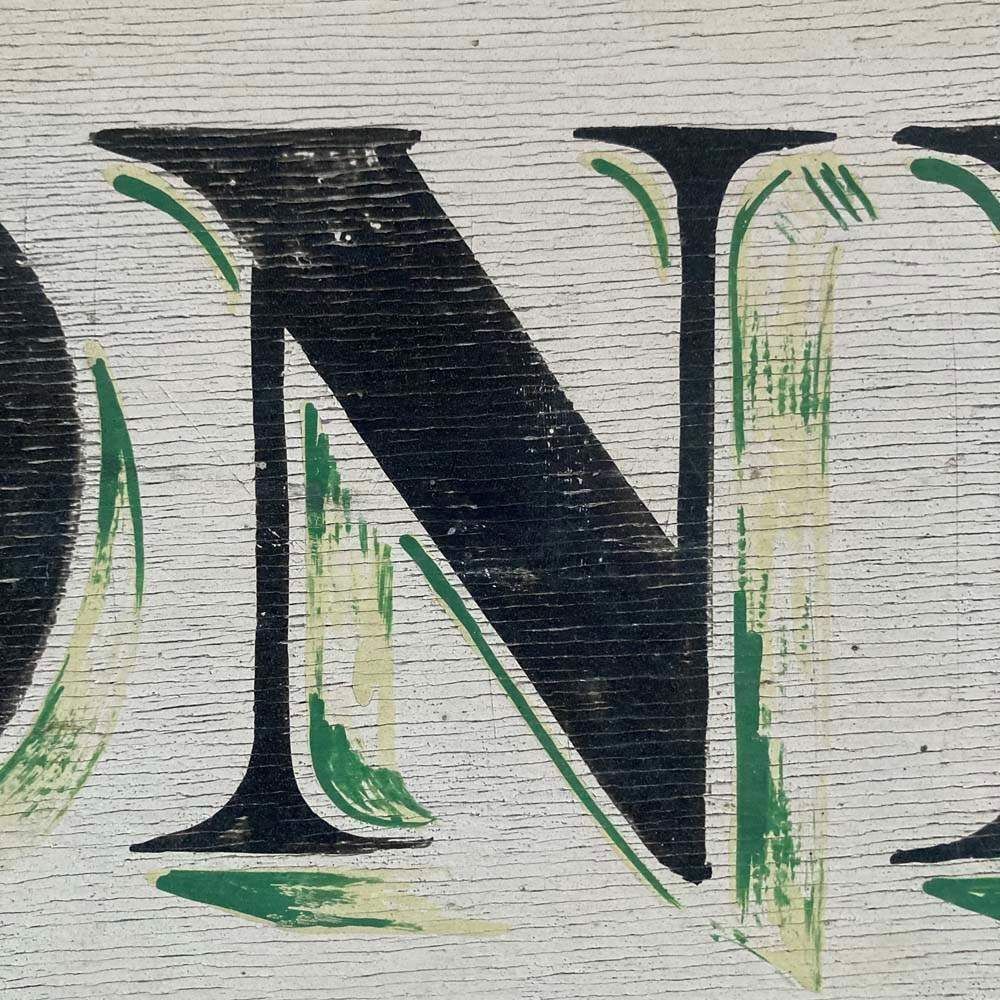 Vintage Painted Wooden Sign   Donington Post Office photo vintage