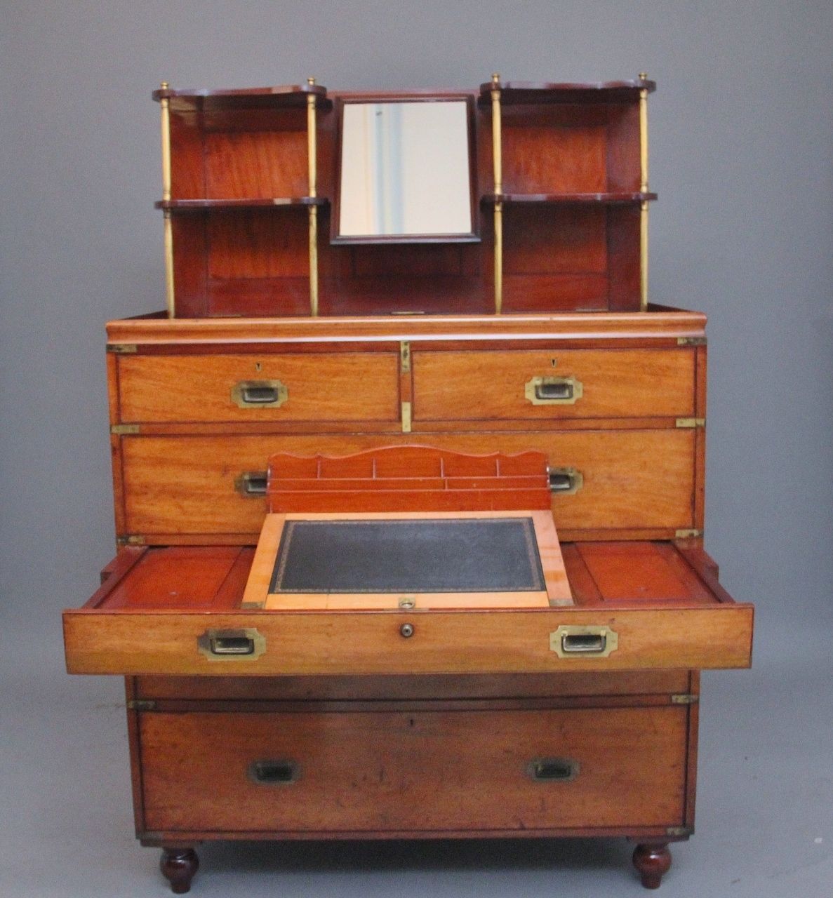 19th Century Mahogany Military Chest photo for sale