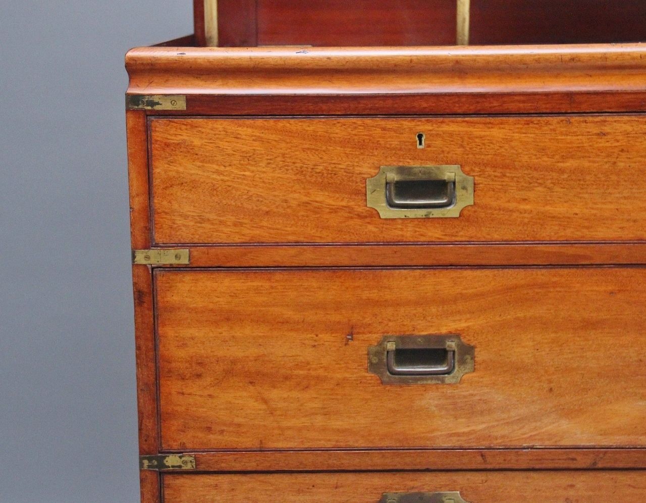 19th Century Mahogany Military Chest photo buy