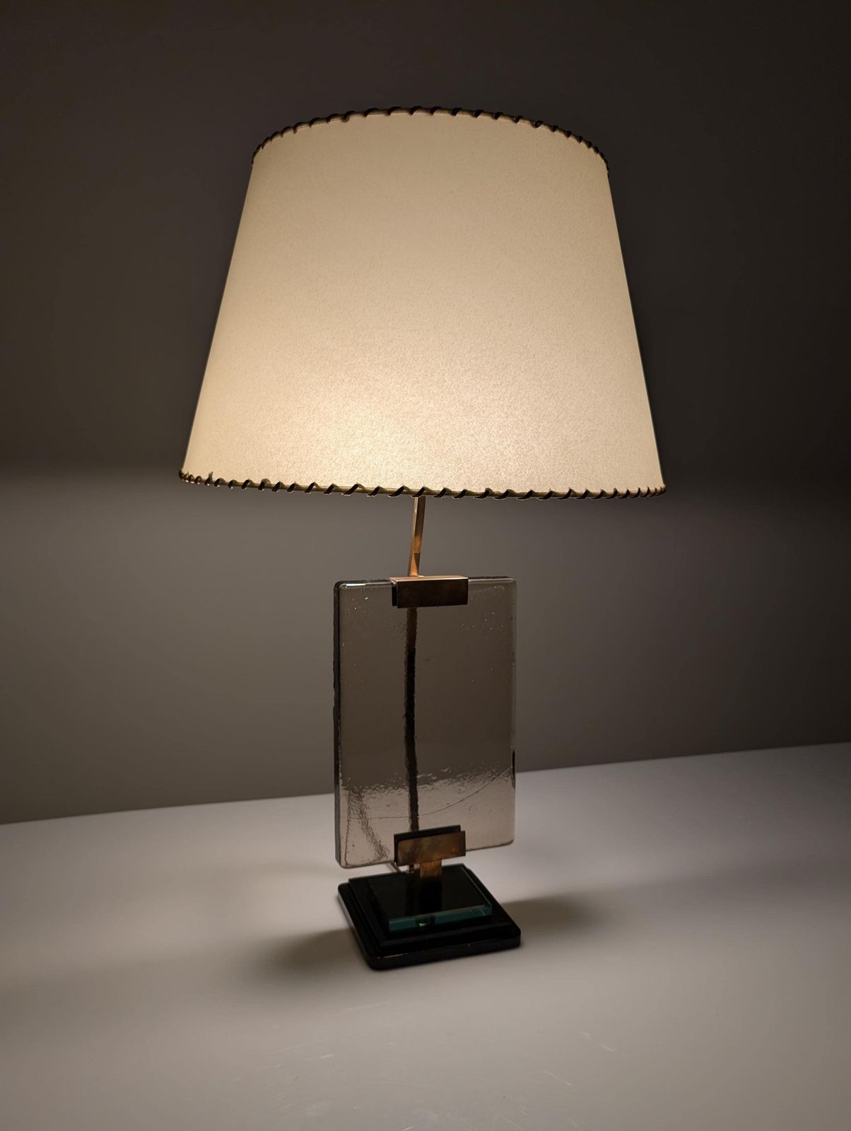 Lamp By Pietro Chiesa For Fontana Arte In Crystal And Brass photo furniture