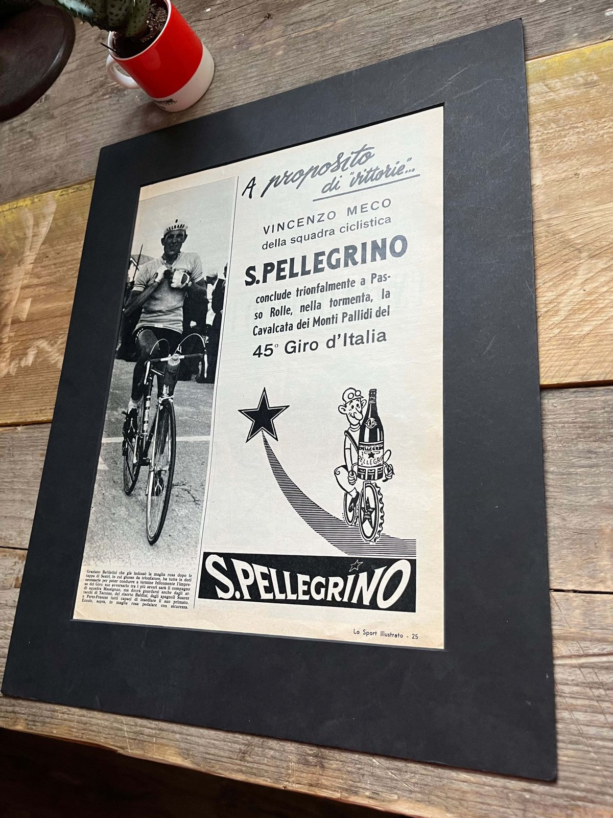 San Pellegrino Tour Of Italy Advertisement Vincenzo Meco 1963 photo furniture