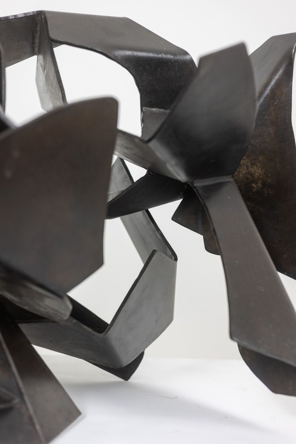 Jean Campa. Patinated And Cut Iron Sculpture. 1980s. photo vintage