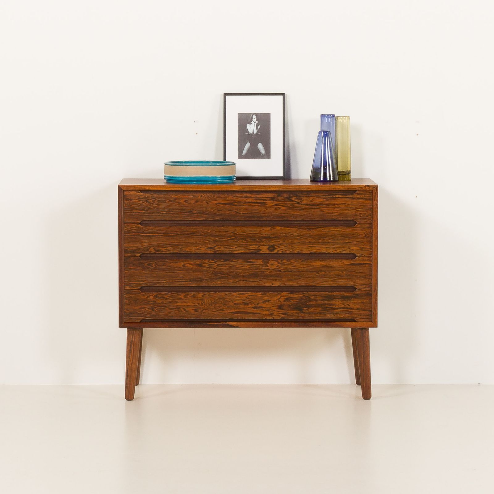 Scandinavian Minimalist Rosewood Chest Of Drawers In The Style Of Nils Jonsson, 1960s