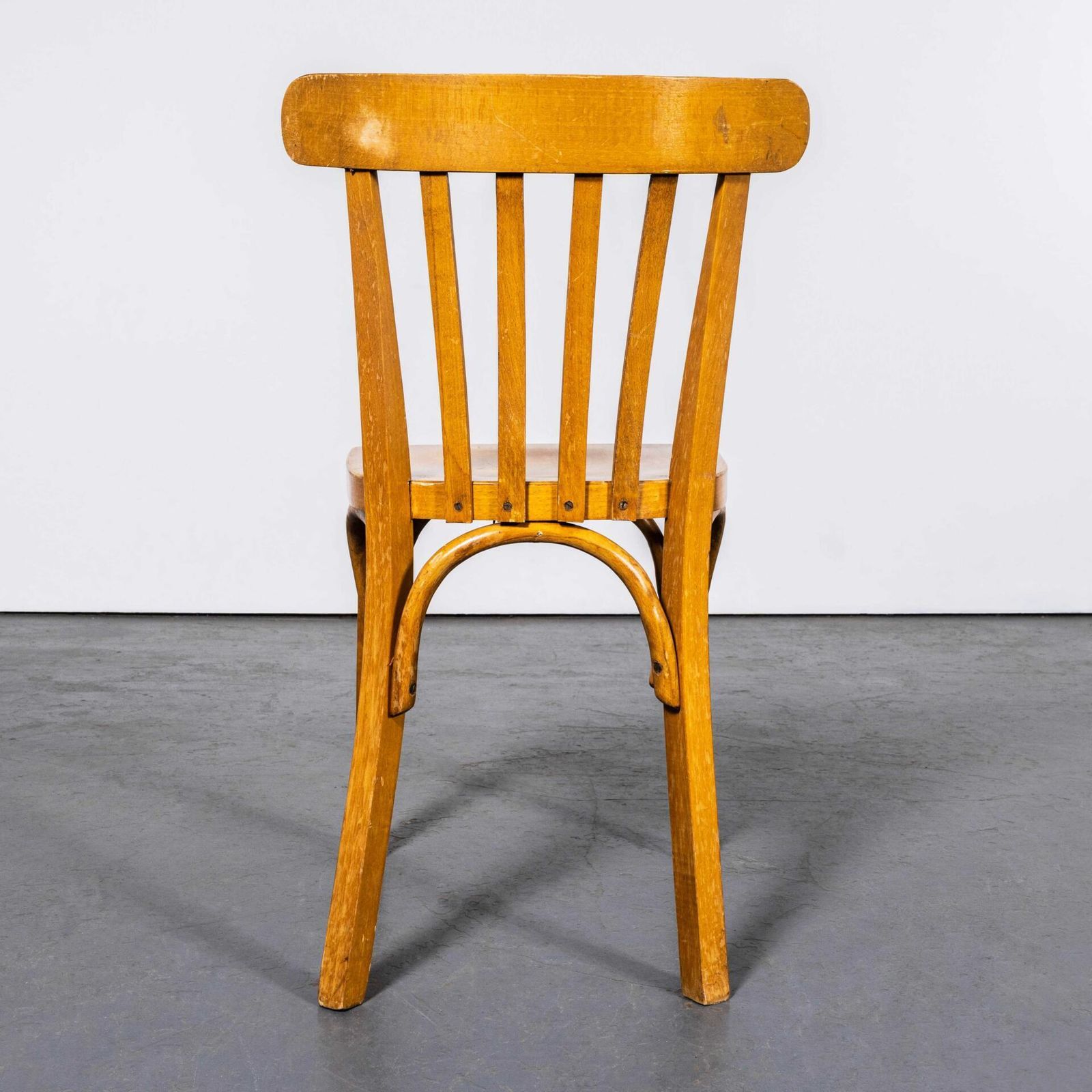 photo for sale 1950’s Luterma Honey Oak Bentwood Flat Seat Dining Chair – Set Of Four