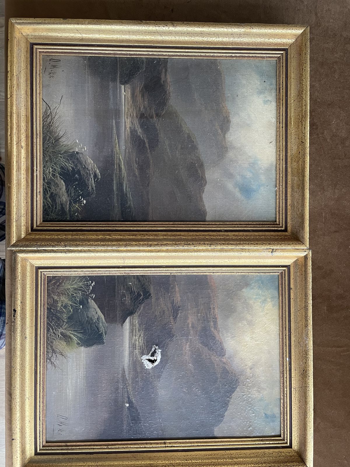 Two Victorian Oils Of Highland Landscapes By David Hick