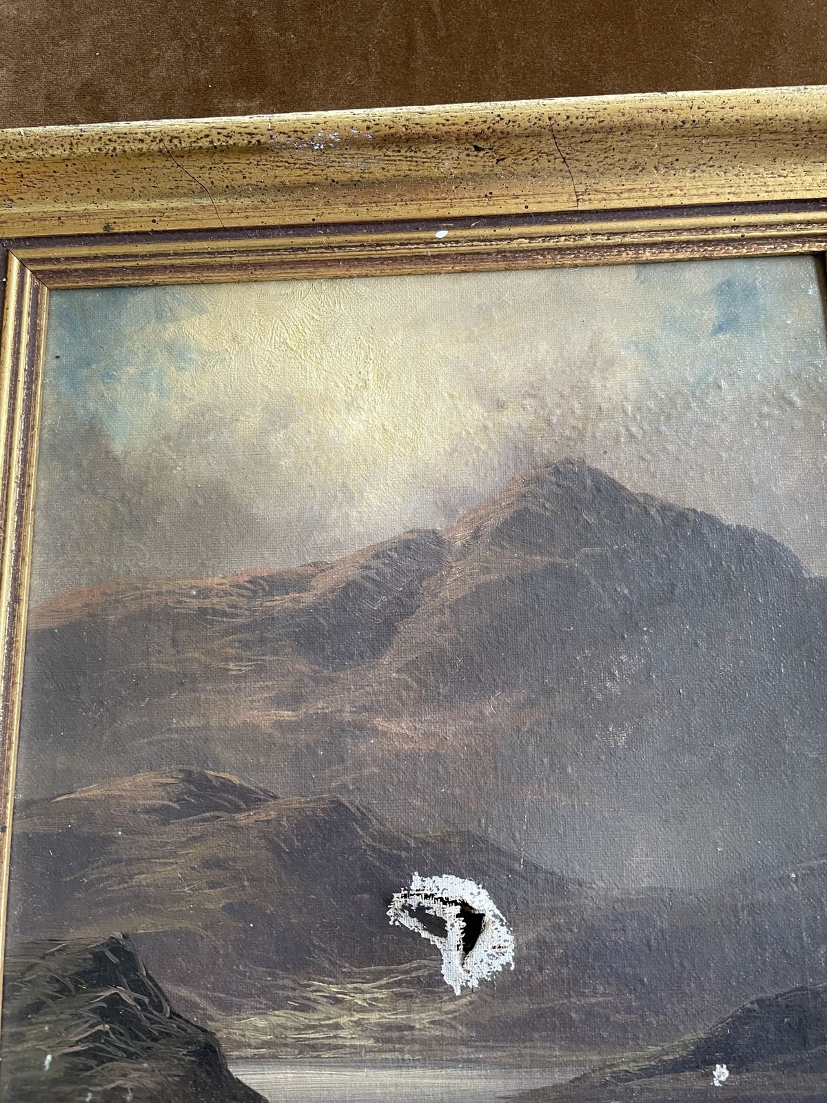 photo furniture Two Victorian Oils Of Highland Landscapes By David Hick