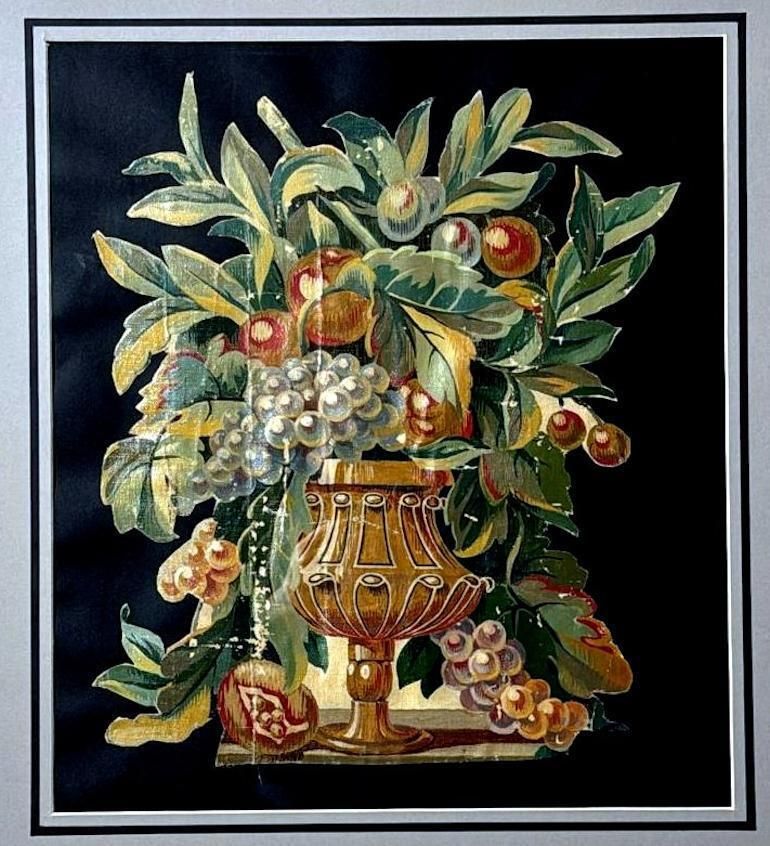 Painting Cutout Oil On Canvas Framed With Faux Bamboo Wood  01 photo for sale