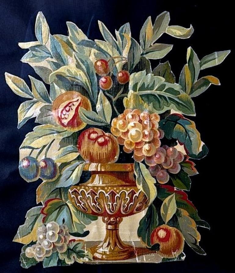 Painting Cutout Oil On Canvas Framed With Faux Bamboo Wood  02 photo 929.0