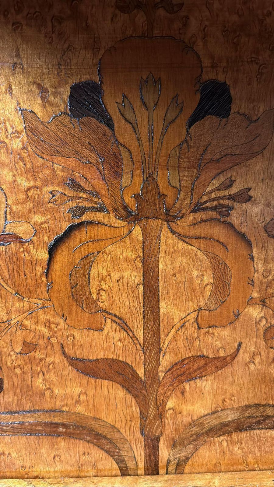 photo vintage Gallé émile French Art Nouveau Nightstand