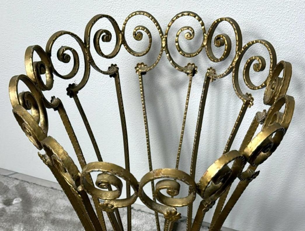 photo buy Pier Luigi Colli Style Gilded Wrought Iron Umbrella Stand