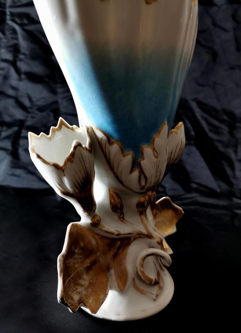 Home Decor Porcelain De Paris Pair French Wedding Vases For Church photo