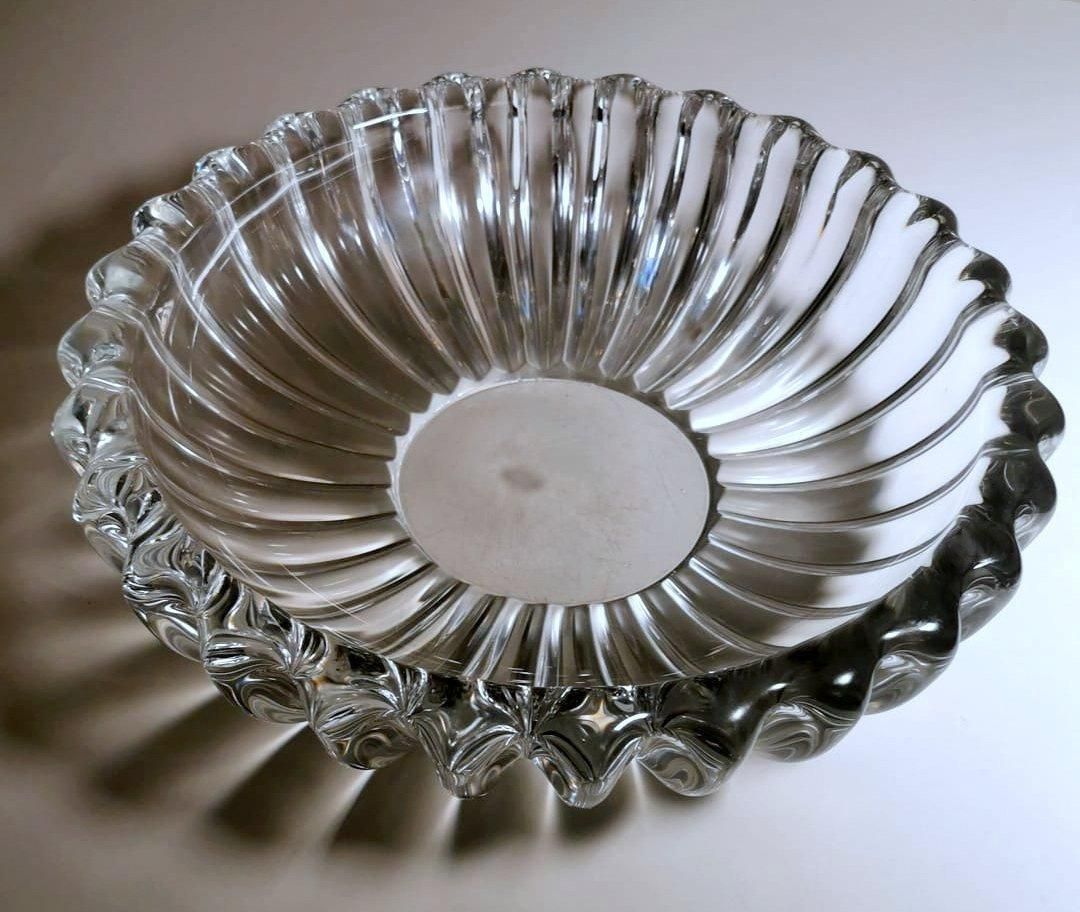 Art Deco Production Daum Design Pierre D'avesn French Molded Glass Bowl photo for sale