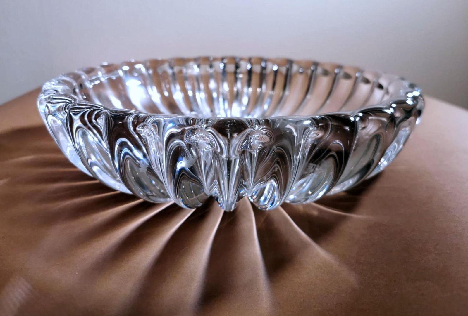 296.0 Art Deco Production Daum Design Pierre D'avesn French Molded Glass Bowl photo
