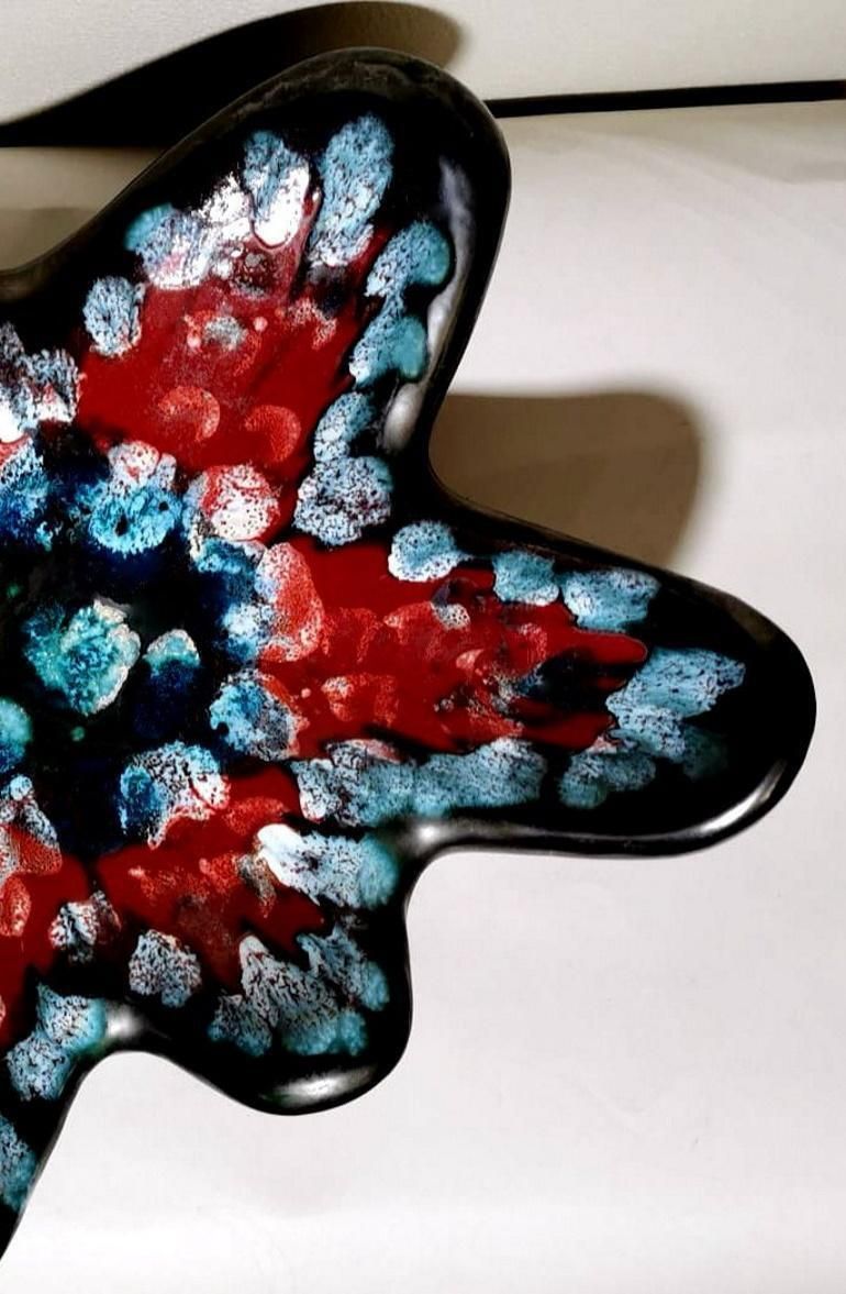 photo for sale Longwy Large French Glazed Ceramic Table Centerpiece Multicolor