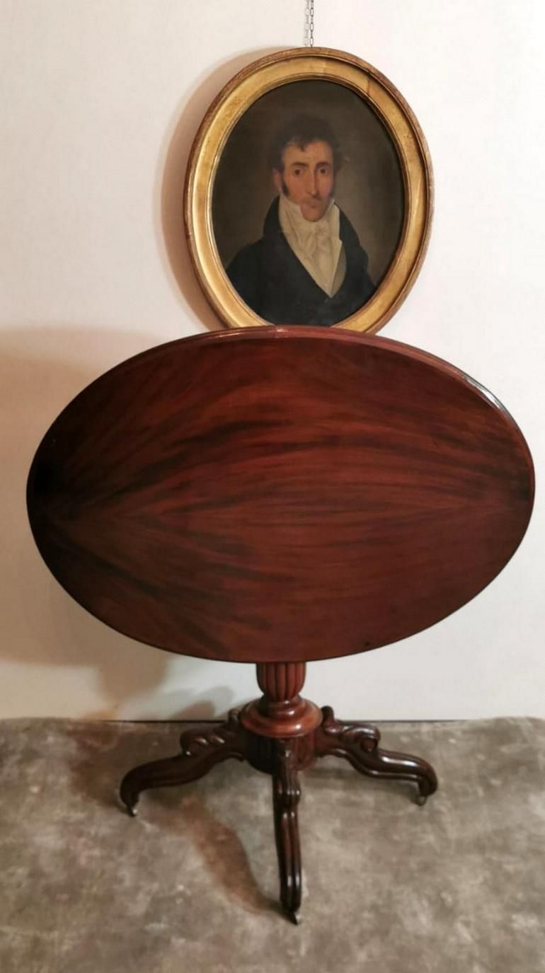 Louis Philippe Wood Sail Table Made In France photo Furniture