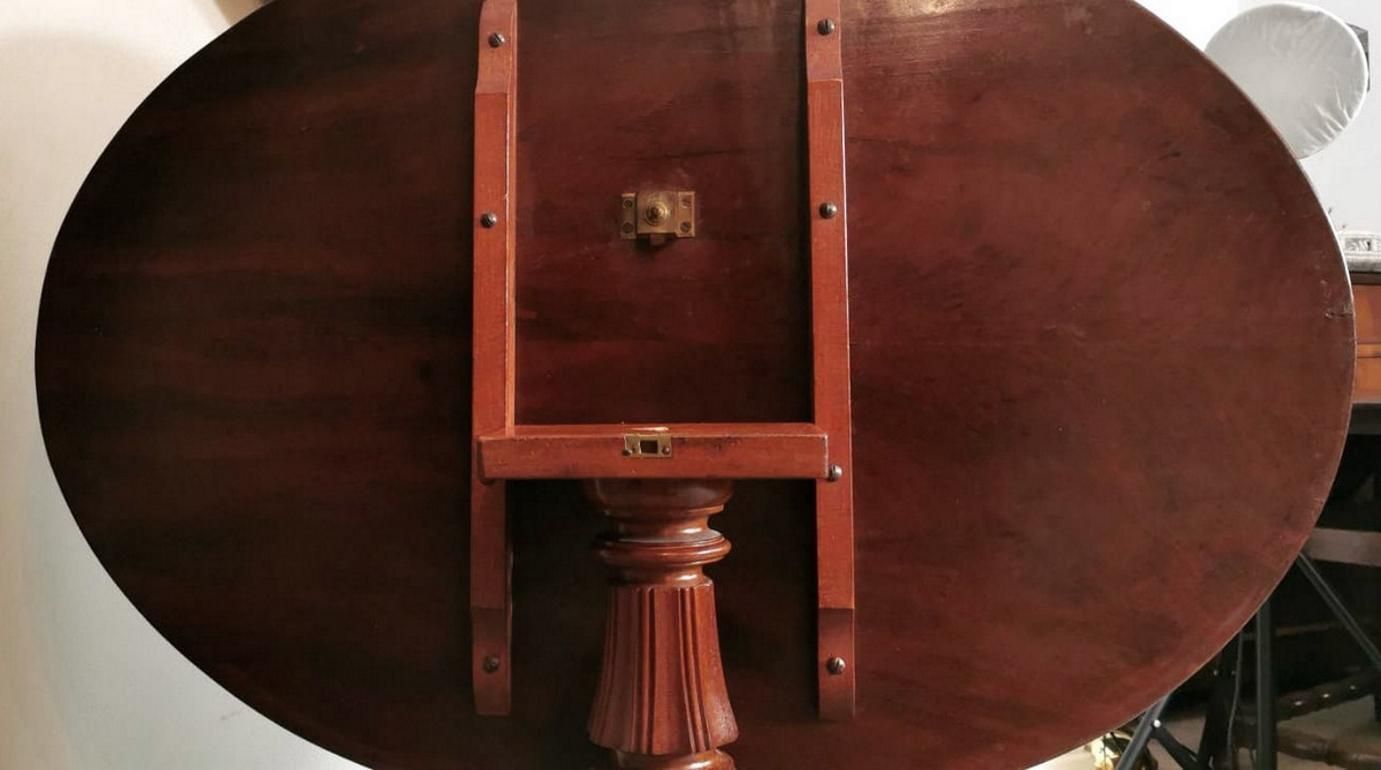 Louis Philippe Wood Sail Table Made In France photo vintage