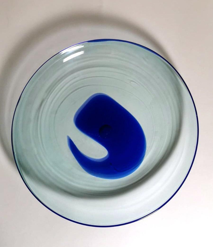 Murano Glass Italian Empty Pockets (Tray) Round "Incamiciato" photo 270.0