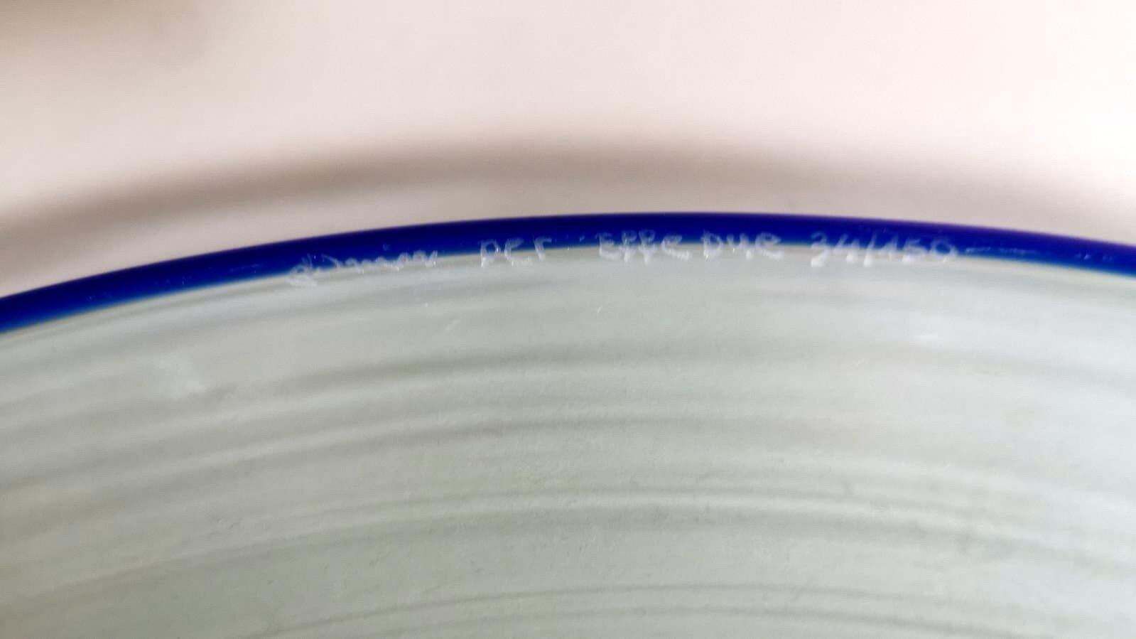 photo buy Murano Glass Italian Empty Pockets (Tray) Round "Incamiciato"