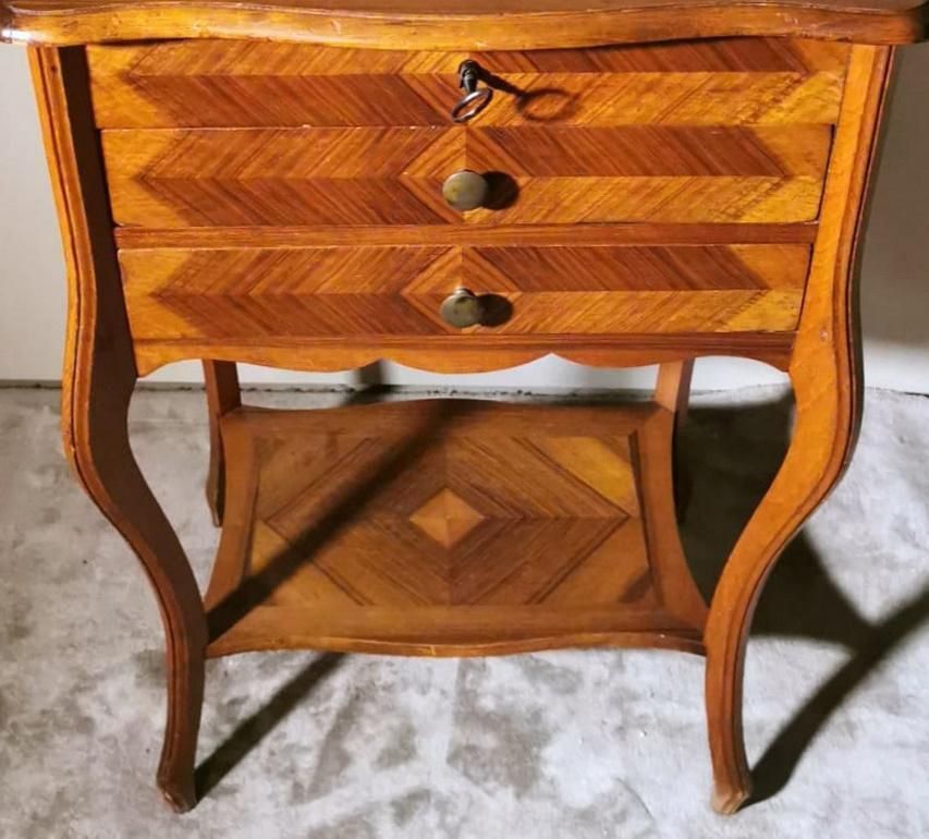photo for sale Louis Philippe Style French Dressing Table With Mirror And Drawers