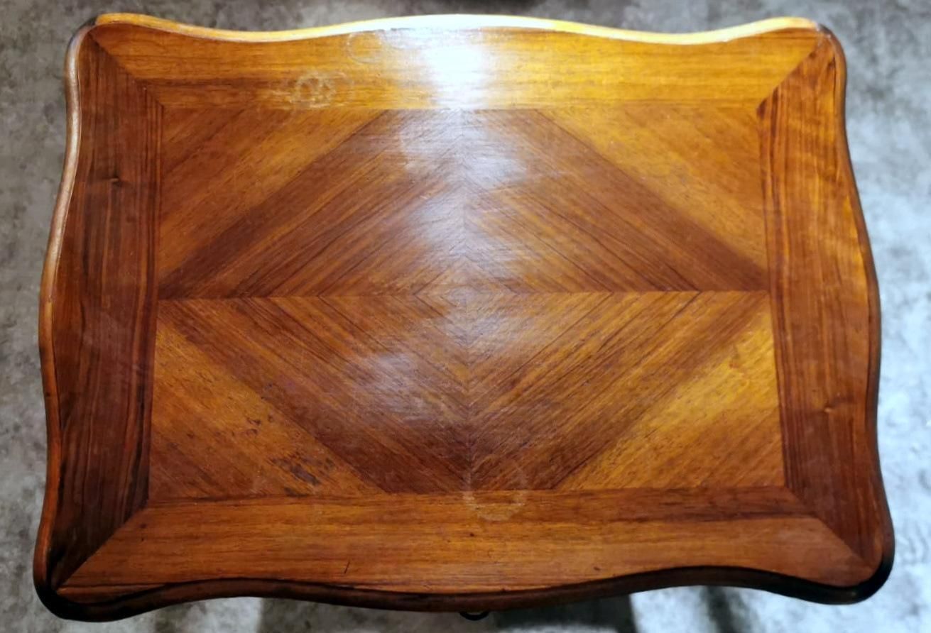 photo vintage Louis Philippe Style French Dressing Table With Mirror And Drawers