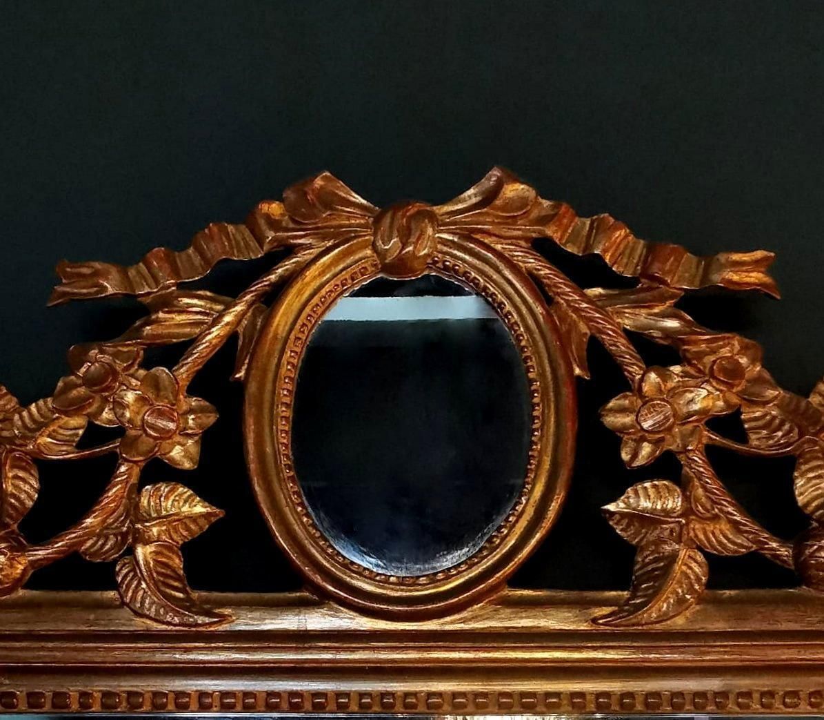 Rococo’ Giltwood Frame And Double Mirror, France photo buy