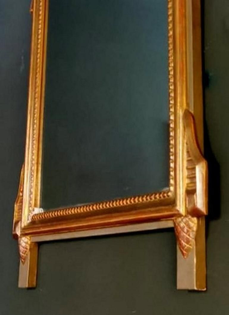 photo vintage Rococo’ Giltwood Frame And Double Mirror, France