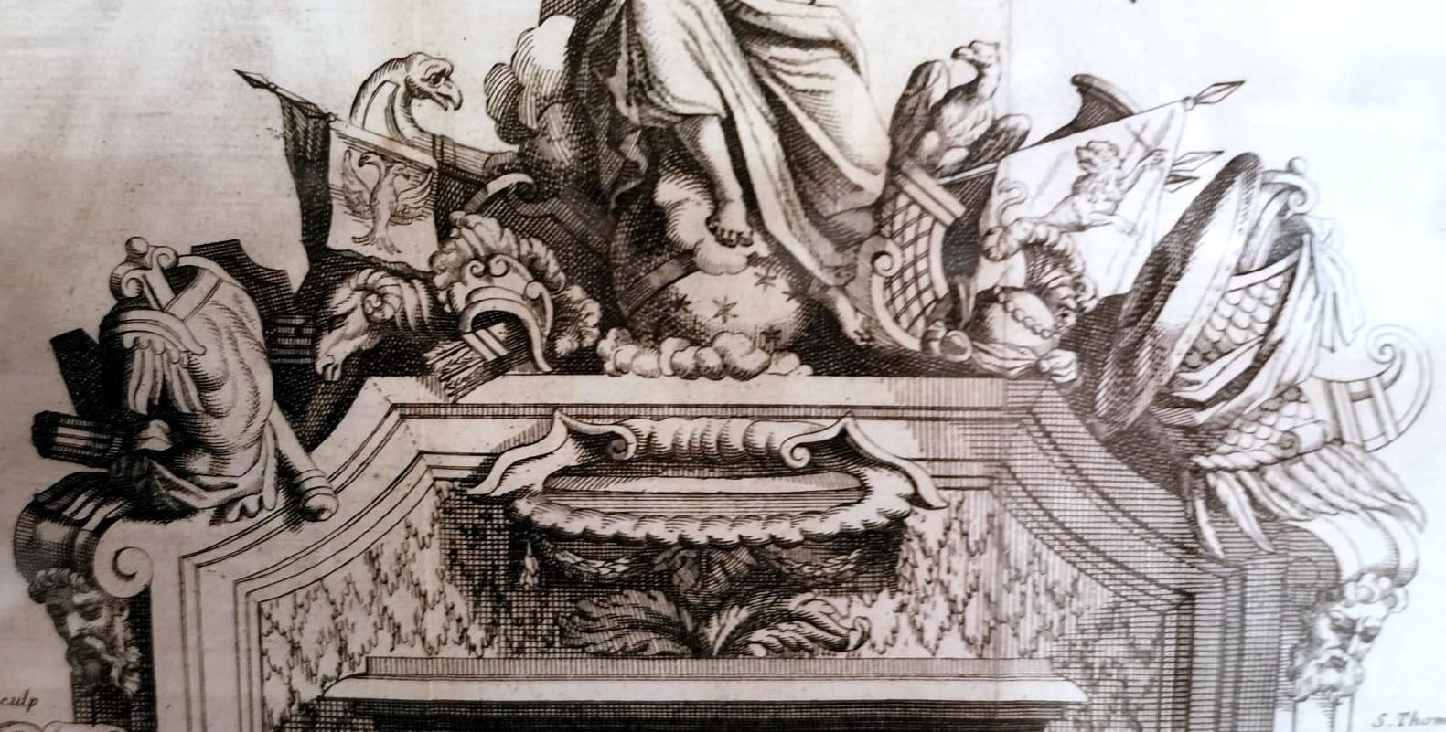photo furniture Simon Thomassin French Print " La Gloire De La France" Etched With Wooden Frame