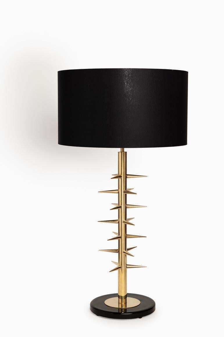 Mazda Style Pair Of Italian Table Lamps Gilded Brass And Murano Glass photo 1520.0