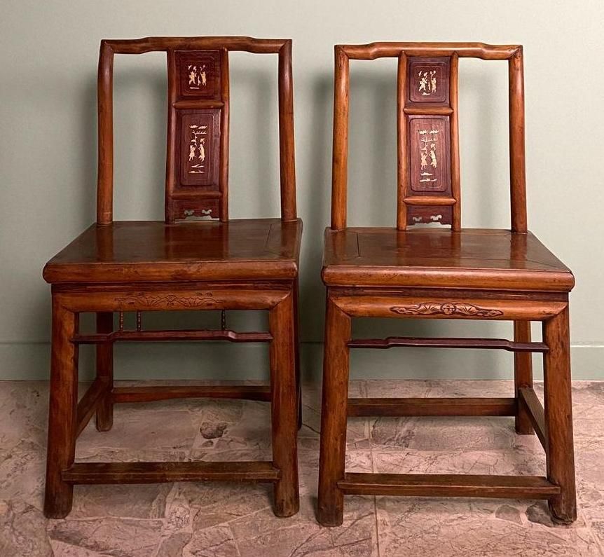 Ming Dynasty Style Four Chinese Ceremonial Chairs photo vinterior