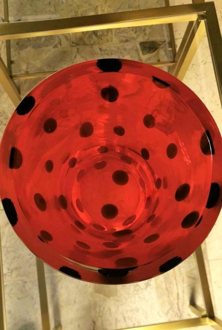 Salviati Murano Glass Vase “Sommerso” Signed photo buy