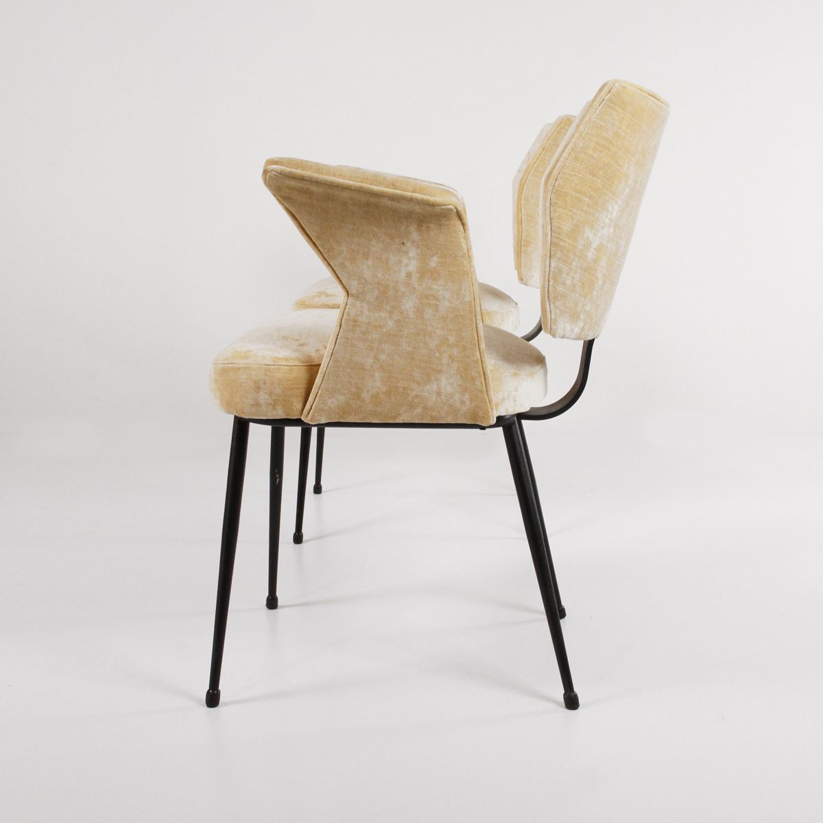Pair Of Velvet Chairs With Armrests From The 60s photo Furniture