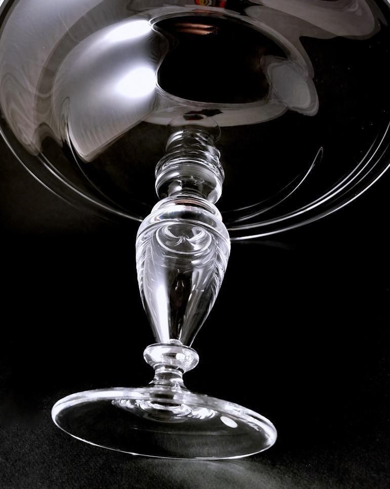 photo for sale Art Deco Italian Crystal Table Centerpiece Completely Smooth