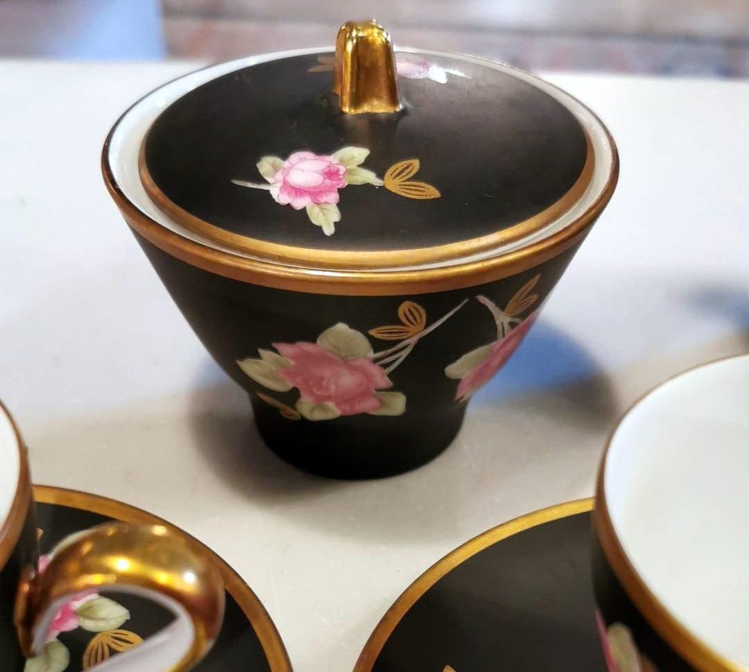 photo for sale Sevres Vincennes Vintage French Porcelain Coffee Set