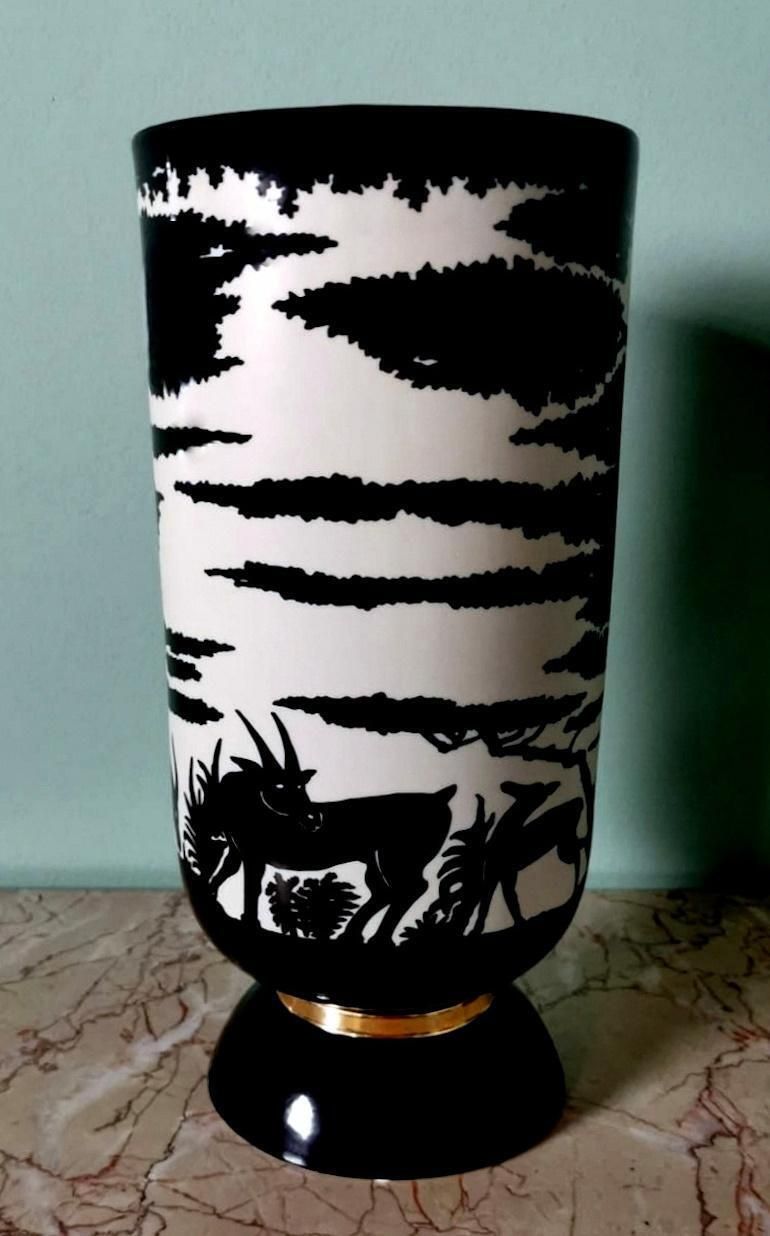 Nicolas Blandin French Porcelain Vase Savannah Collection photo buy