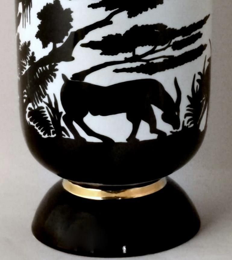 photo for sale Nicolas Blandin French Porcelain Vase Savannah Collection