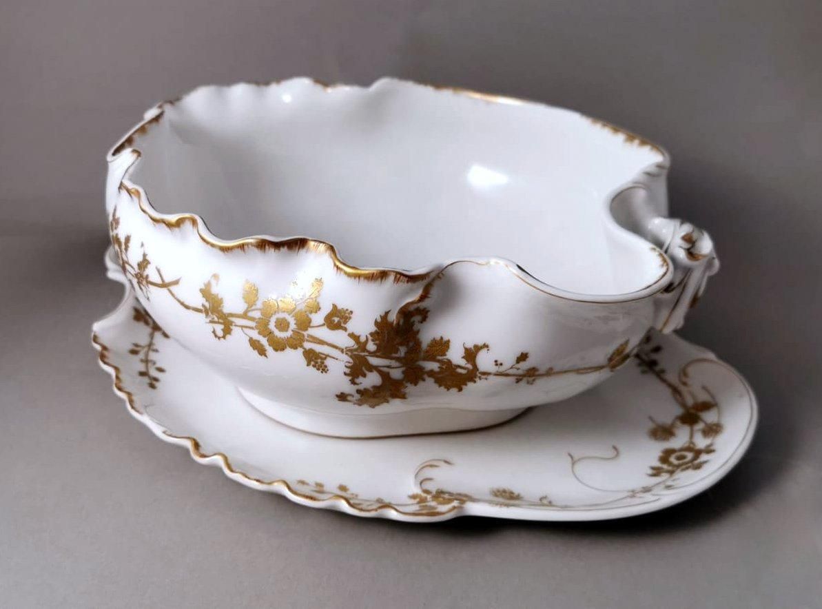 Haviland & Co. Limoges French Porcelain Salad Bowl With Tray photo furniture