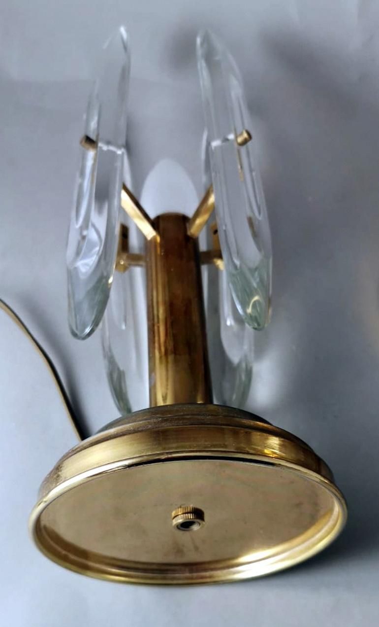 photo furniture Sciolari Gaetano Pair Of Italian Table Lamps In Brass And Crystal