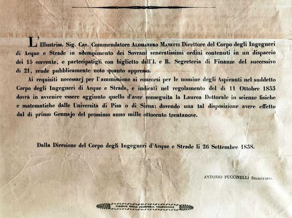 Ancient Document Of The Grand Duchy Of Tuscany Leopold II, Italy photo Art