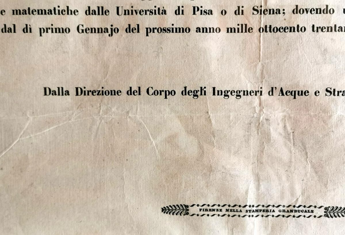Ancient Document Of The Grand Duchy Of Tuscany Leopold II, Italy photo buy