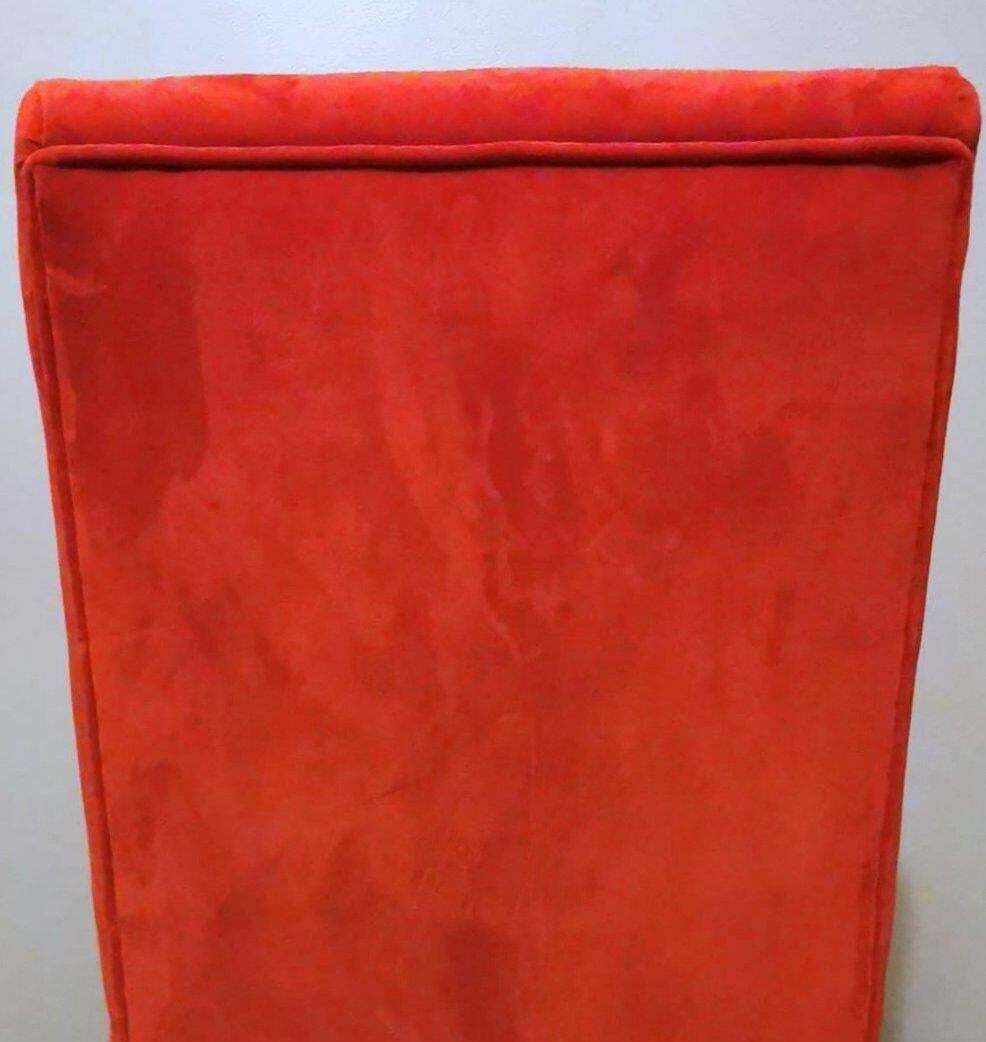 photo vinterior Zanuso Marco Style Italian Armchair With Red Velvet