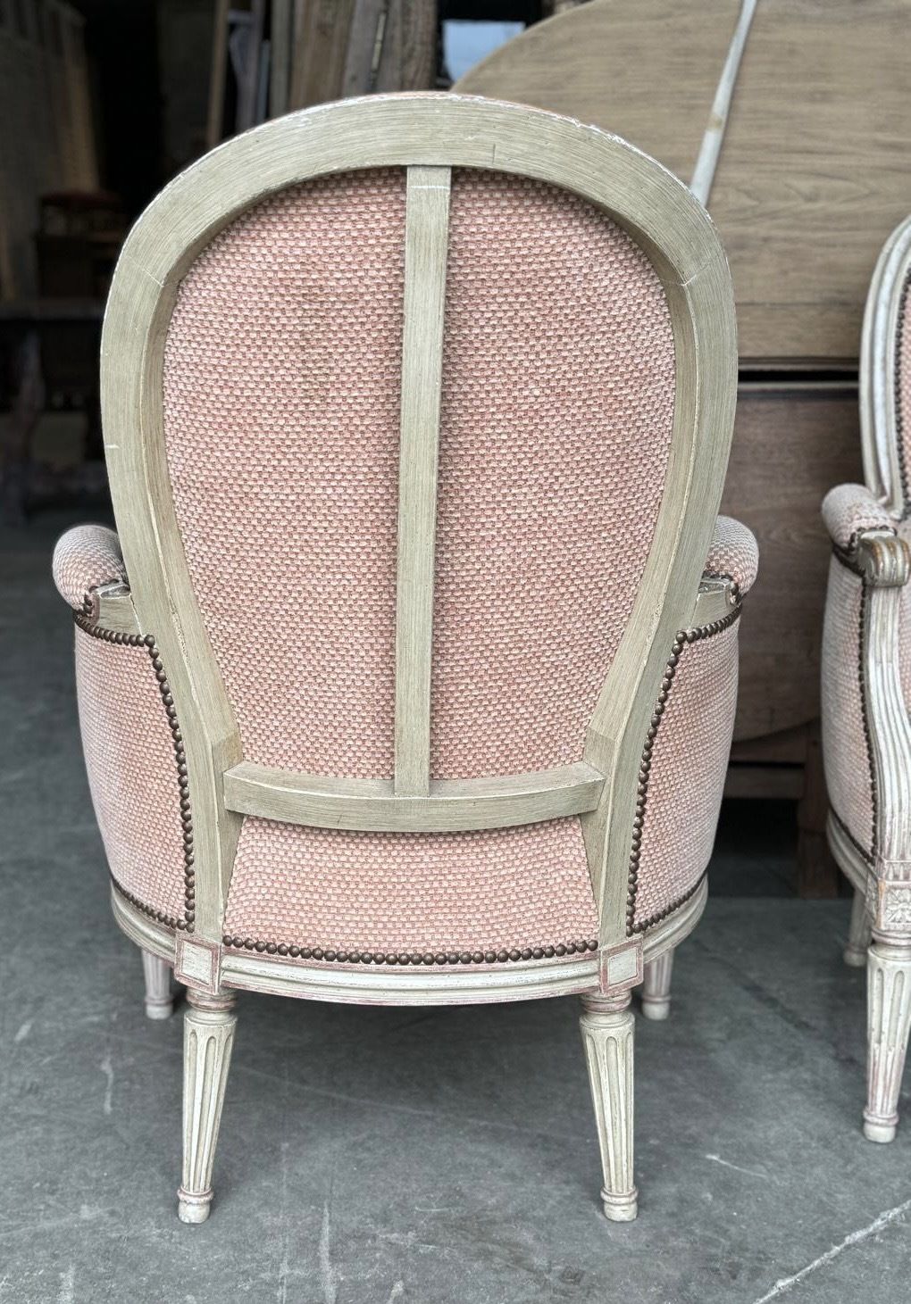 Furniture Pair French Bergere Chairs photo