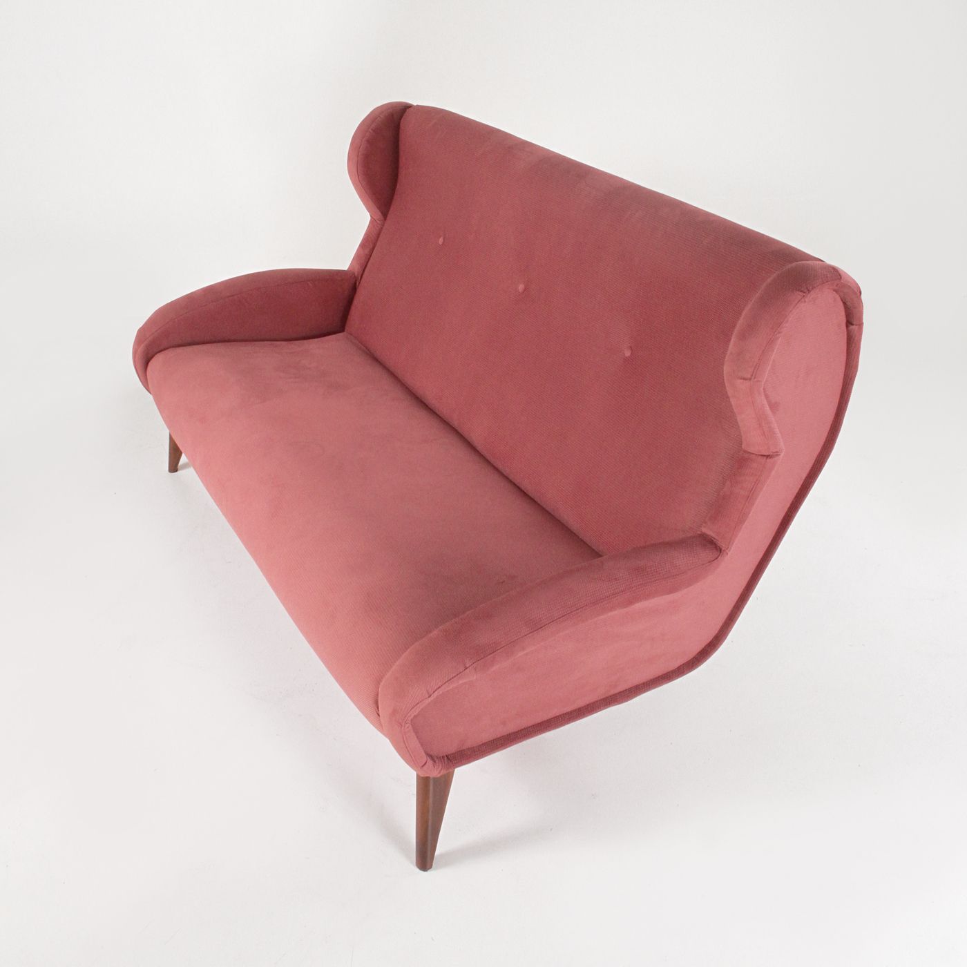 60's Three Seater Sofa In Velvet photo for sale