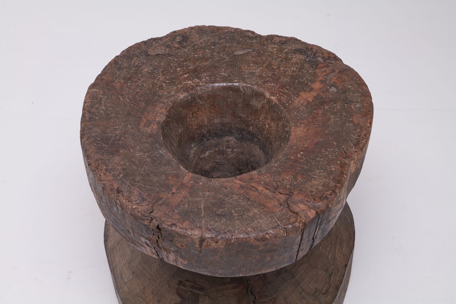 Tribal, Nagaland Large Sculptural Mortar , Early 20th Century photo 6750.0