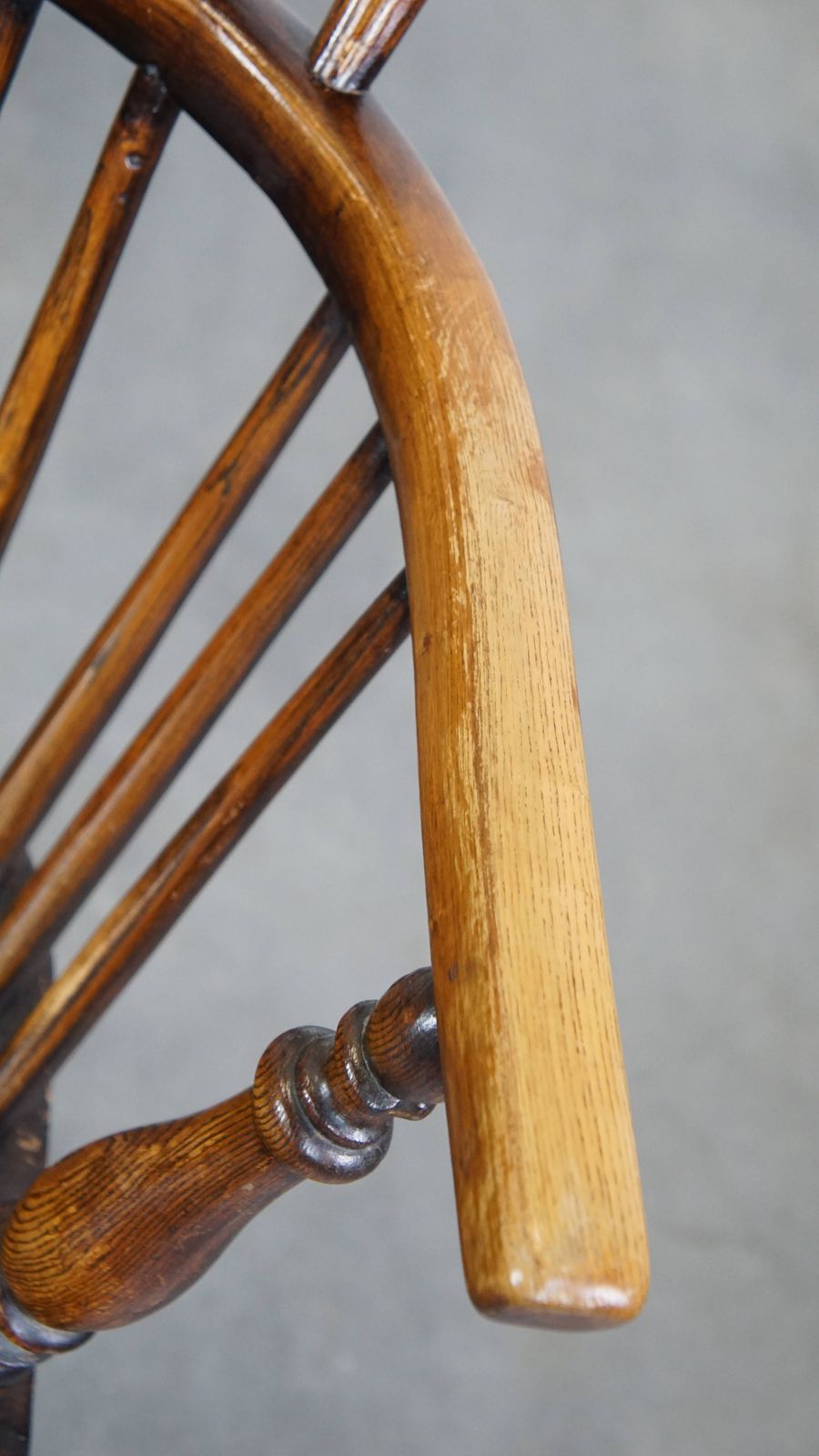 Antique English Wooden Windsor Dining Room/Side Chair With A Beautiful Color Combination And Patina photo vintage